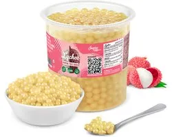 Inspire Food Company - Bubble tea - Bubble Tea Parels - Popping Boba Pearls - Popping Fruitparels - Lychee - 3.2 KG