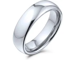 Bling Jewelry Unisex Titanium Trouwring Ring Plain Eenvoudige Dome Ontwerp Comfort Fit voor Mannen en Vrouwen Gepolijst Zwart Zilver Rose Gold Tone 5MM Koppels Personaliseren