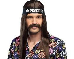 Boland Moustache Hippie Homme Marron