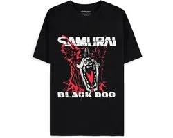 Cyberpunk 2077 - Black Dog Samurai Album Art T-shirt - XL