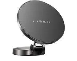 LISEN Mobiele Sterke Magnetisch Telefoonhouder Auto (20xN55 sterkste magneten)compatibel met MagSafe autohouder, volledig metalen magnetische telefoonhouder voor mobiele telefoon [sterkste hechting 3M-lijm] voor iPhone Pro max 15 14 13 12 Samsung