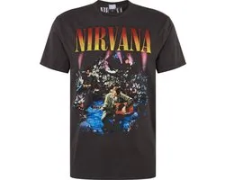 Nirvana Amplified Collection - Unplugged In New York Heren T-shirt - houtskool - M