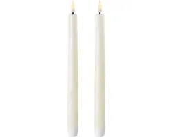 Bougie de Table Led Uyuni Ivoire - Set - Lot de 2