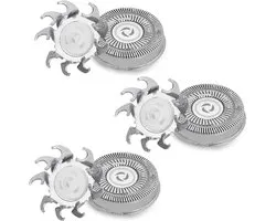 Pakket van 3 vervangende scheerkoppen compatibel met Philips Norelco serie 3000, 2000, 1000, FR8 scheerkop, dubbel mes