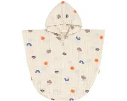 LÄSSIG Hydrofiele Poncho - Blossom Nature - 12-36 maanden