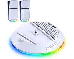 RGB Stand Verticaal met USB HUB - Geschikt voor PlayStation 5 Slim (Disc & Digital) - PS5 Standaard Vertical