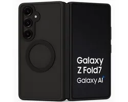 Coque antichoc Magsafe pour Samsung Galaxy Z Fold 7 - Zwart mat
