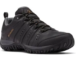 Columbia WOODBURN II WATERPROOF Heren Wandelschoenen - Black, Caramel