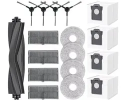 Kit d'accessoires 17 pièces pour aspirateurs, compatible avec Dreame L40 Ultra AE/D20 Ultra / RLD31SE / Mova E40 Ultra : brosse principale, filtre, serpillière