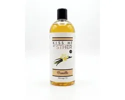 Sther Premium Massageolie - Vanille - 500ml - Natuurlijk Glijmiddel op Oliebasis - Met Avocado-olie - Langdurig Glijvermogen