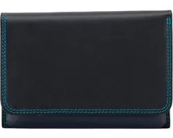 MyWalit Trifold Purse Portemonnee Dames - Ritsportemonnee - Leer - Zwart