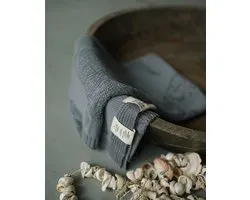 Bold Bamboo babydeken Freja - 100% Organisch Bamboe - Knit - Donkergrijs