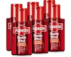 Alpecin Double Effect 6x 200ml | Anti roos en natuurlijke haargroei shampoo | Voorkomt en Vermindert Haaruitval