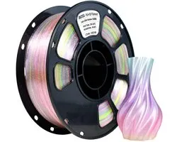 iBOSS Transparent Glitter PLA+ Filament 1.75mm, Clear Rainbow Gradient 3D Printer 1KG Spool, 3D Printing Filament - ShopVlot