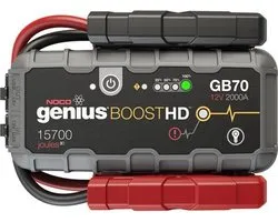 NOCO Boost Lithium Jumpstarter GB70 - Starthulp 2.000 ampère - 40 startpogingen op 1 lading - USB lader voor smartphone/tablet- LED zaklamp