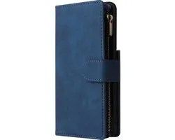 Bookcase Convient pour Samsung Galaxy S21 Ultra 5G - Blauw- Étui portefeuille