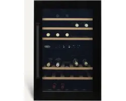 Boretti MLWC88ZW Cave à vin encastrable 88 cm, 2 zones, 35 bouteilles, ZW