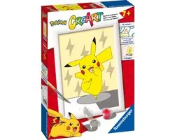Ravensburger CreArt Pokémon Pikachu Pose - Schilderen op nummer voor kinderen