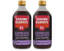 Douwe Egberts Sweet Chocolate - Multipack - Concentré d'espresso - 32 (2x16) portions - 970 ml (2x485 ml)