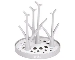 AKUKU - Égouttoir à biberons - Séchoir à biberons blanc taille unique plastique sans bpa - Égouttoir à biberons - Tétines - Lavable au lave-vaisselle - Accessoires de voyage - Fournitures