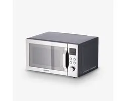 Severin MW 7777 micro-onde Comptoir Micro-ondes grill 25 L 900 W Noir, Acier inoxydable
