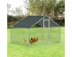 Kippenren Wels buitenren 3x2x2 m donkergroen pro.tec