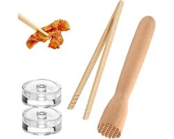 Fermenting Starter Set, Transparent Glass Weights, with Small Handle, Ferament Glasses with Fermentation Valve and - ShopVlot