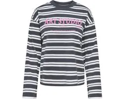 Only T-shirt Onlfreja L/s Stripe Top Cc Jrs 15378328 Phantom/freja New Dames Maat - M