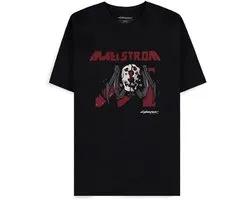 Cyberpunk 2077 - Maelstrom mural Unisex Tshirt - L - Zwart