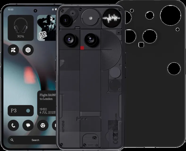 Nothing Tech Nothing Phone (3) 512GB Zwart 5G + Just in Case Back Cover Zwart