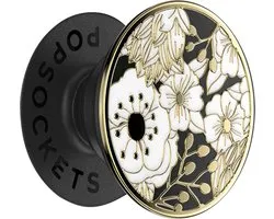 PopSockets PopGrip - Bouton et support de téléphone interchangeables - Fleurs Fleurs en émail
