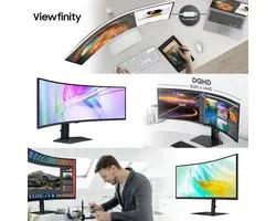 Samsung LS49C950UAU - Curved Ultrawide Monitor - USB-C 90w - RJ45 - 120hz - 49 inch
