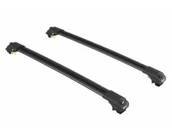 Dakdrager voor Totota RAV4 (XA40) 2013-2018 Open Dakrailing-Aluminium-Wingbar-Zwart-Merk Turtle