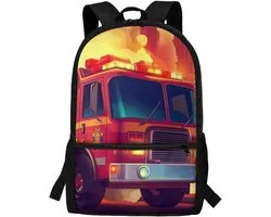 COEQINE Boys School Bag Age 6-7 Car Theme Bookbag For Children Backpack For Kid Cool Backpack For High School
