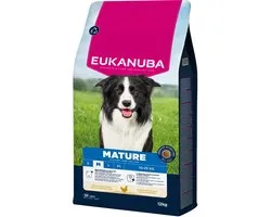 Kip pour chiens Eukanuba Mature Medium Breed au poulet - 12 kg