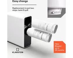 Klarstein RO-systeem vervangingsfilter voor leidingwater, filter voor omgekeerde osmose filtersysteem, 24 maanden houdbaar, compatibel met PureLine 600 GPD, 1x onder de gootsteen waterfilterpatroon, RO-membraan