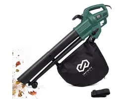Infinity Goods Elektrische Bladblazer en Zuiger - 3500W - Versnipperfunctie - 45L Opvangzak - Op Snoer - 280 km/u Luchtsnelheid