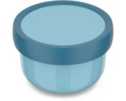 Mepal Fruitbox Campus - 300 ml - Inclusief fruitvorkje - Sluit goed af - Snackdoosje - Cool blue