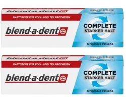 Blend-a-dent - Super kleefcrème - voor gebit en deelprothese - Voordeelset a 2 stuks a 47 gram!!
