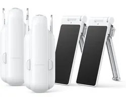 Switchbot Curtain 3 Solar Combo DUO Pack - U-Rail Versie 3 (2023) - Wit - Smart home gordijnmotor - Smart Gordijn - Automatisch gordijn - Inclusief zonnepaneel