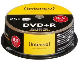 Intenso DVD+R 8.5GB 8x Double Layer 25er Cakebox 8,5 Go DVD+R DL 25 pièce(s)