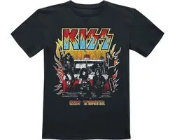 Kiss Kids - On Fire T-shirt - zwart - 134/146