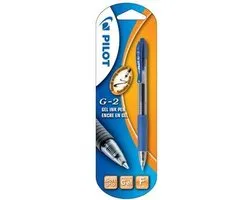Pilot roller intrekbare Gelpen G-2 blauw op blister