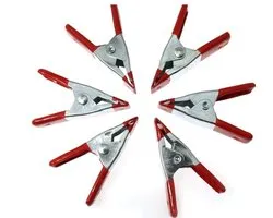 WiseGoods Premium Zeilklemmen Set - 6 Klemmen – DIY - Klussen - Hobby Tool - 10CM – Lijmklemmen - Tools - Handgereedschap
