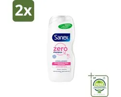 Sanex - Shampoo - Zero% Normal Hair - Milde Reiniging - 250 ml - Voordeelverpakking - 2 stuks - Sanex shampoo - Shampoo normaal haar
