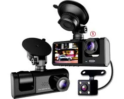 Dashcam voor auto - 170 Graden Kijkhoek - Nachtzicht - FullHD video - Wifi - Super compact - Parkeermodus