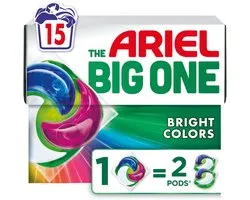 Ariel 3in1 Wasmiddel Pods The Big One Color 15 stuks
