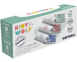 KIDYWOLF KIDYROLL Gekleurd Thermisch Papier voor KIDYPRINT / K-PRINT– 5 Rollen, 300 Afdrukken, Navulling voor Kinder Instant Camera