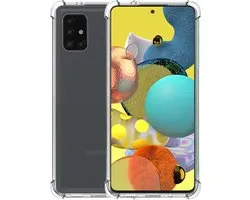 Smartphonica TPU Hardcase pour Samsung Galaxy A51 5G Antichoc Transparent / Back Cover adapté pour Samsung Galaxy A51 5G