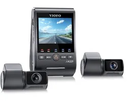VIOFO A329T 3CH - Dashcam - 4K + 2K Telelens + 2K Achtercamera - Sony STARVIS 2 - WiFi 6 & GPS